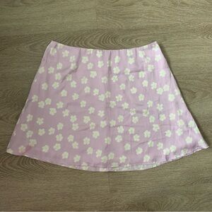 Princess Polly Purple Floral Mini Skirt Size 8